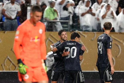 FOTO: Kalahkan FC Salzburg, Real Madrid Melaju ke Babak 16 Besar Piala Dunia Antarklub 2025